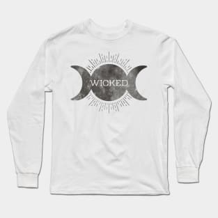 Wicked Crescent Moon Long Sleeve T-Shirt